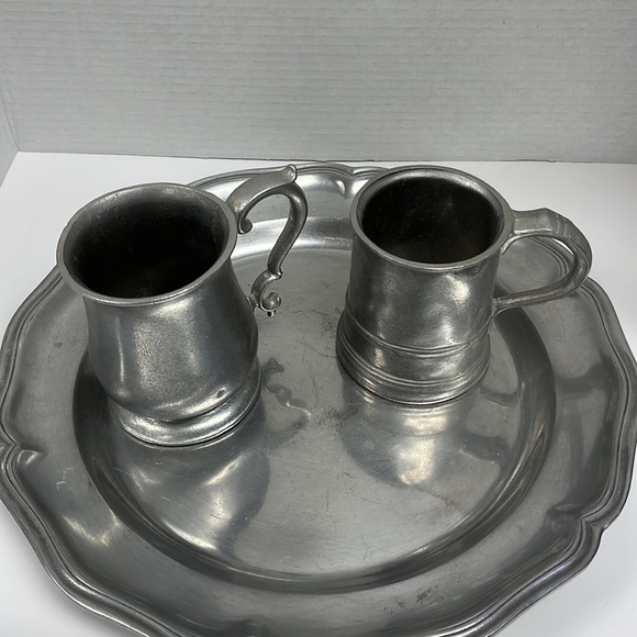 7 Piece RWP USA Wilton Solid Pewter Serving Set - Picture 3 of 8